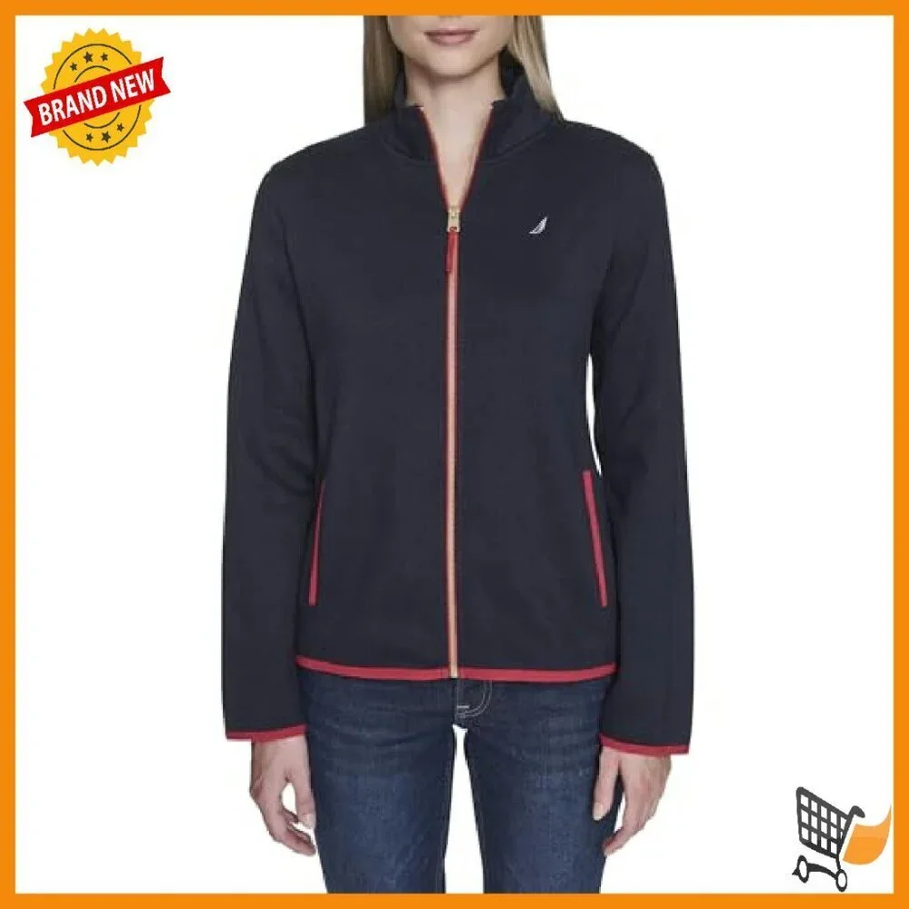 Women's Mockneck Zip Up Fleece Jacket - Cozy Layering Essential
